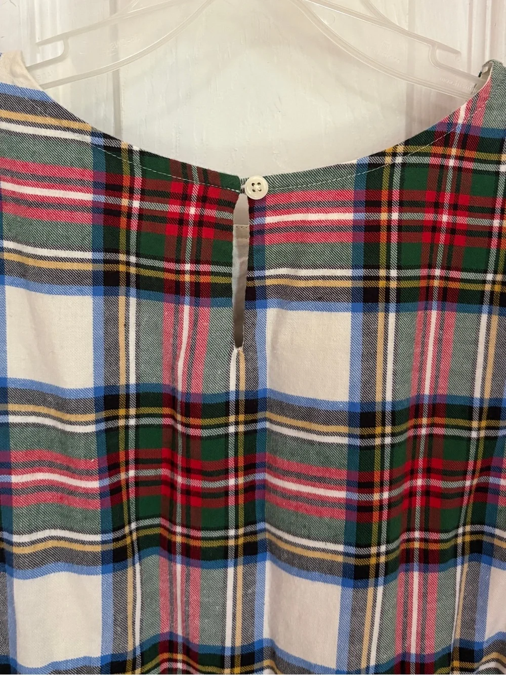 Kids Tiered Plaid Soft Flannel Knit Dress